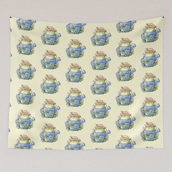 Item preview, Frog in a watering can  designed and sold by Mayarartsy.