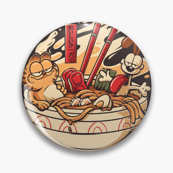 Item preview, Cute Cat and Dog Ramen designed and sold by footmarkstudio.