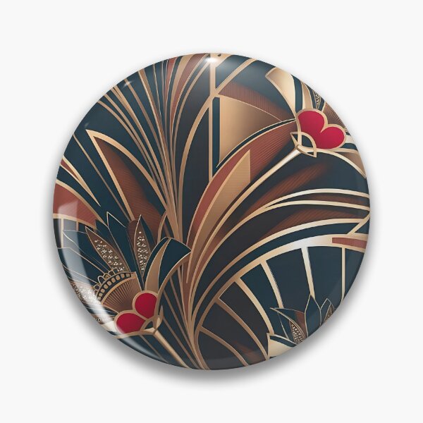 Item preview, Art Deco floral pattern designed and sold by Tamas Das.