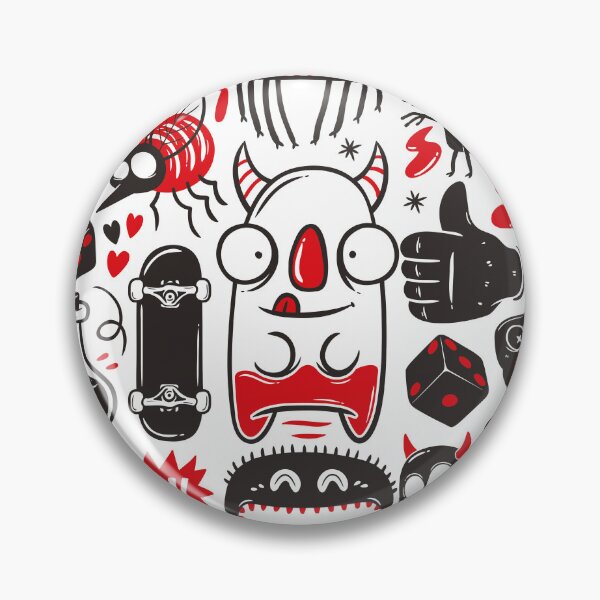 Item preview, funny Halloween monster doodle, cartoon designed and sold by Mauswohn.