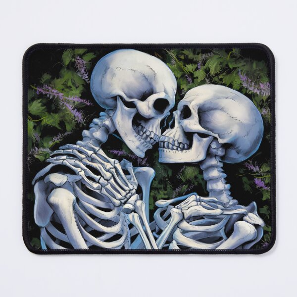 Item preview, A hauntingly beautiful illustration of two skeletons designed and sold by OneLastWish.