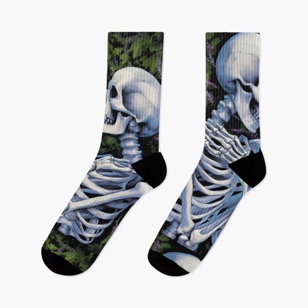 Item preview, A hauntingly beautiful illustration of two skeletons designed and sold by OneLastWish.