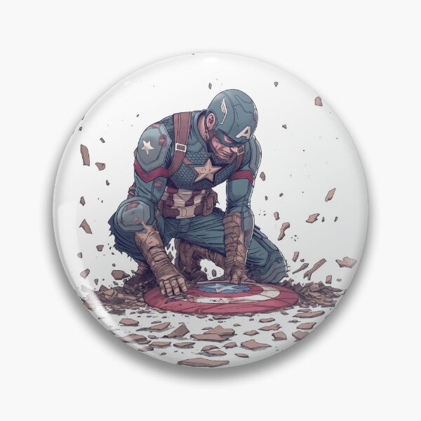Item preview, CAP AMERICA CRUMBLING designed and sold by mealtees.