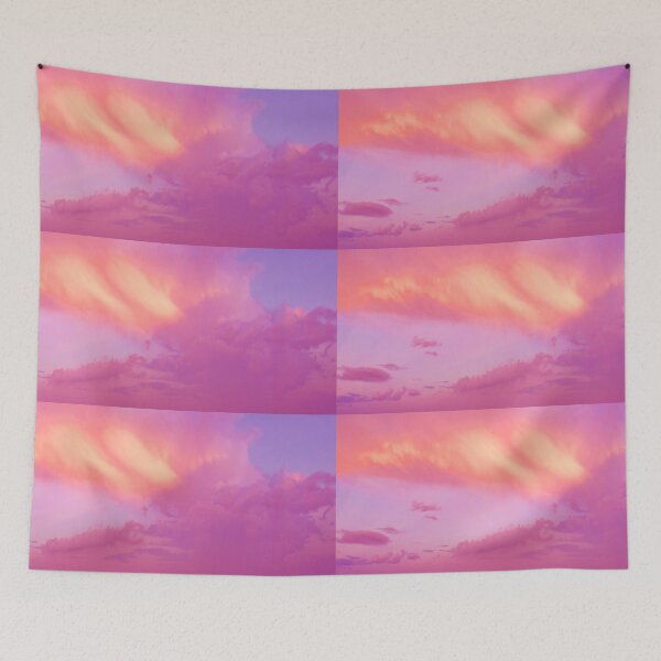 Item preview, Sky with colorful pink and blue clouds designed and sold by Fran Cost.