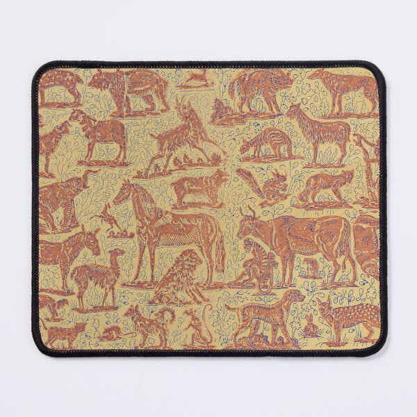 Item preview, Overall pattern of animals, 19th century  designed and sold by unsung.art [].