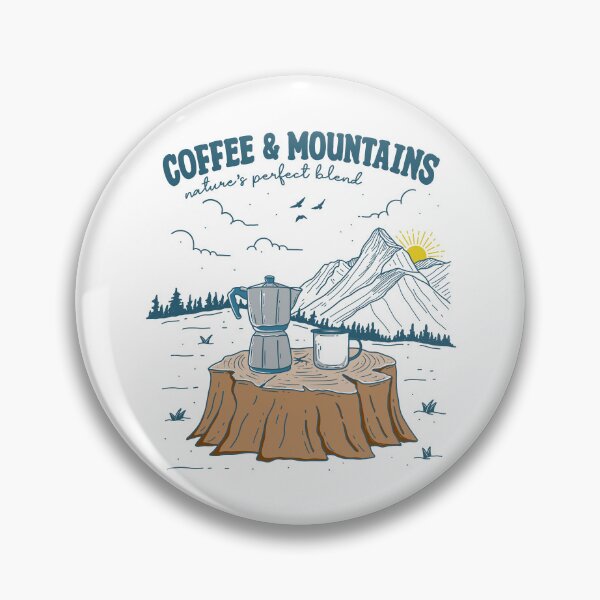 Item preview, Coffee and Mountains designed and sold by ethnicdrawing.