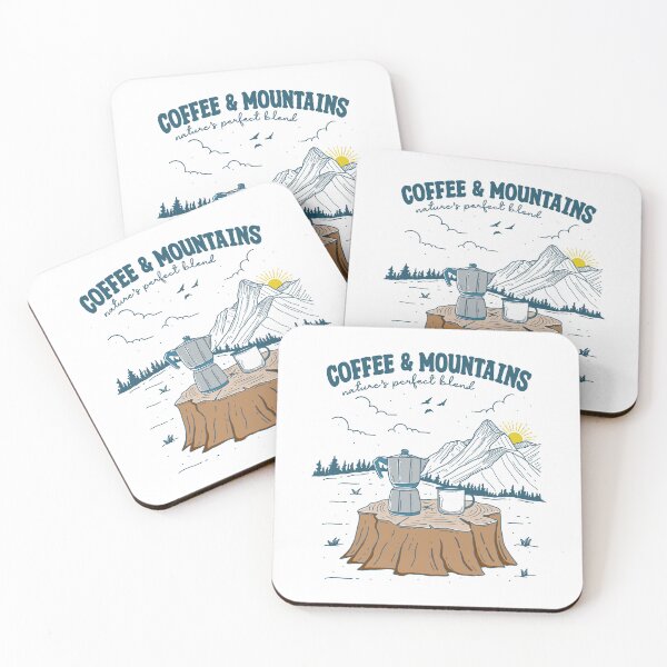 Item preview, Coffee and Mountains designed and sold by ethnicdrawing.