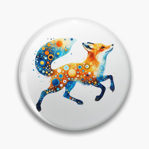 Item preview, Folk Art animal - Running Red Fox by heidiannemorris designed and sold by FOLK ART FUSION.
