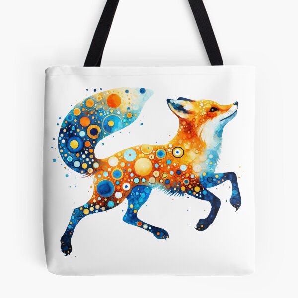 Item preview, Folk Art animal - Running Red Fox by heidiannemorris designed and sold by FOLK ART FUSION.