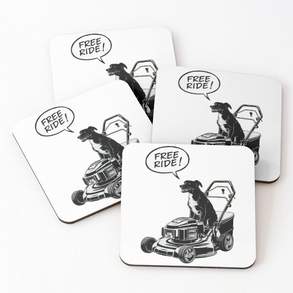 Item preview, Dog on a lawnmower designed and sold by KukerLukii.