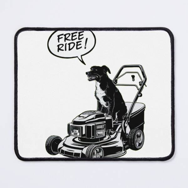 Item preview, Dog on a lawnmower designed and sold by KukerLukii.