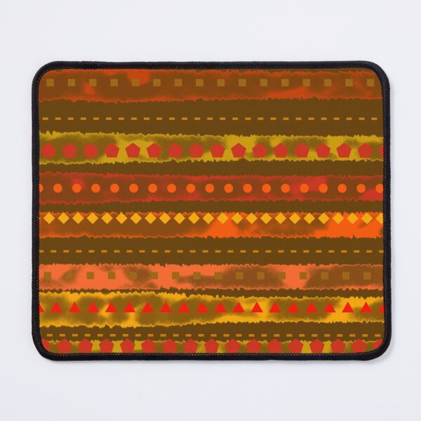 Item preview, Rustic Autumn Stripes and Shape Motifs  designed and sold by JaygiesDesign.