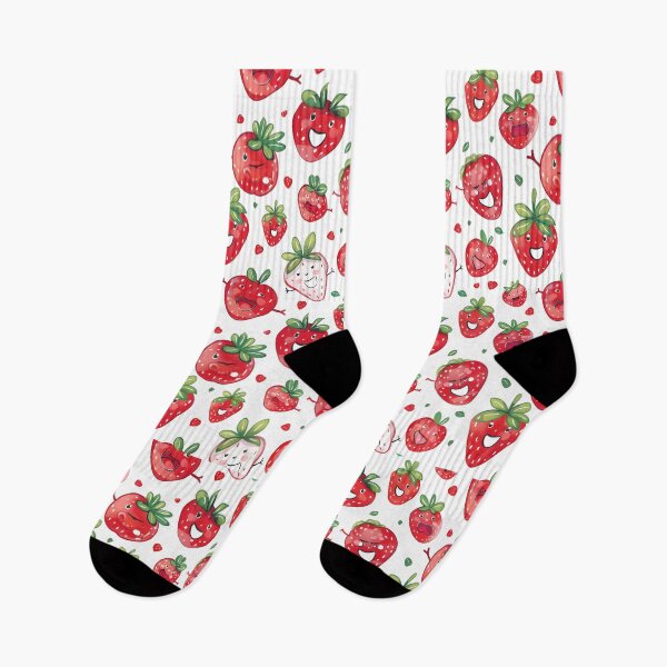 Item preview, Patrón de fresas felices designed and sold by Quijote-.