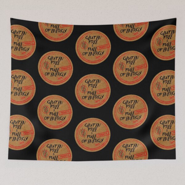 Item preview, Gluten Free And Full Of Energy. Stamps for celiac disease. Food stamps designed and sold by DendaArt.