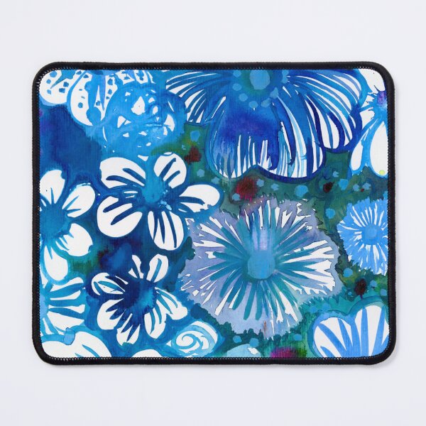 Item preview, Acrylic Ink Himalayan Poppies Blue fFower Patten - Perfect for Florists and Gardeners - illustrated by Jemma Jamie Skidmore designed and sold by Jemma Jamie Skidmore.