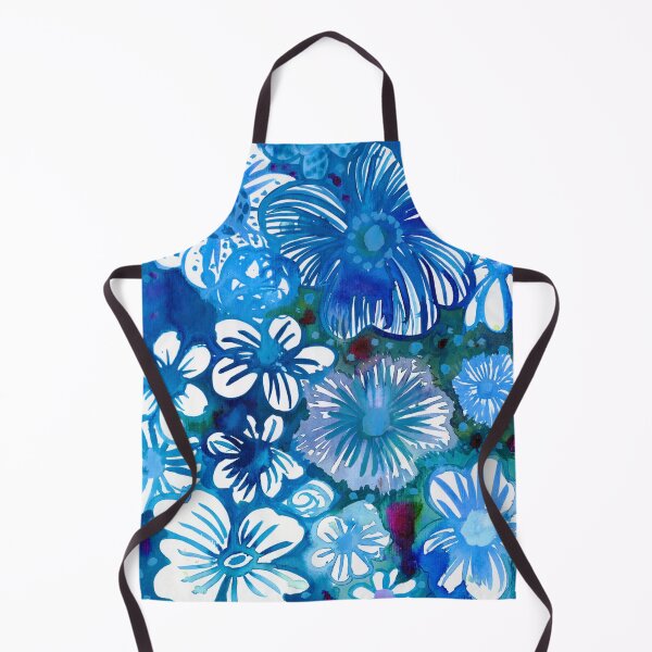 Item preview, Acrylic Ink Himalayan Poppies Blue fFower Patten - Perfect for Florists and Gardeners - illustrated by Jemma Jamie Skidmore designed and sold by Jemma Jamie Skidmore.