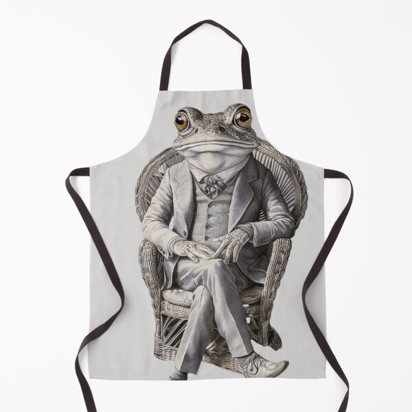 Item preview, frog sitting elegantly in a wicker chair designed and sold by 123ks.