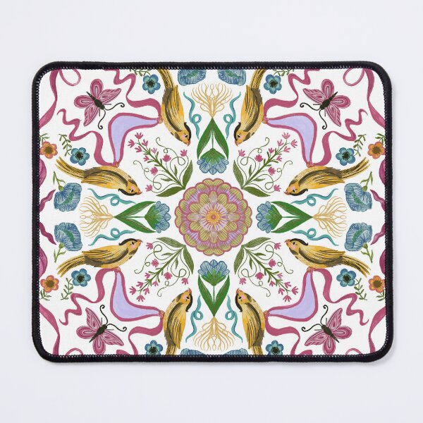 Item preview, Victorian Pattern Inspired by William Morris - Ornate Bird and Floral Mandala - Jemma Jamie Skidmore  designed and sold by Jemma Jamie Skidmore.