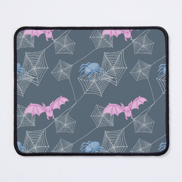 Item preview, Cute Spider and Bat on grey repeat pattern, halloween design designed and sold by by Mònica Roca.