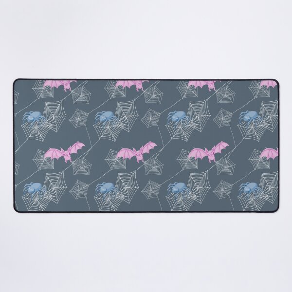 Item preview, Cute Spider and Bat on grey repeat pattern, halloween design designed and sold by by Mònica Roca.