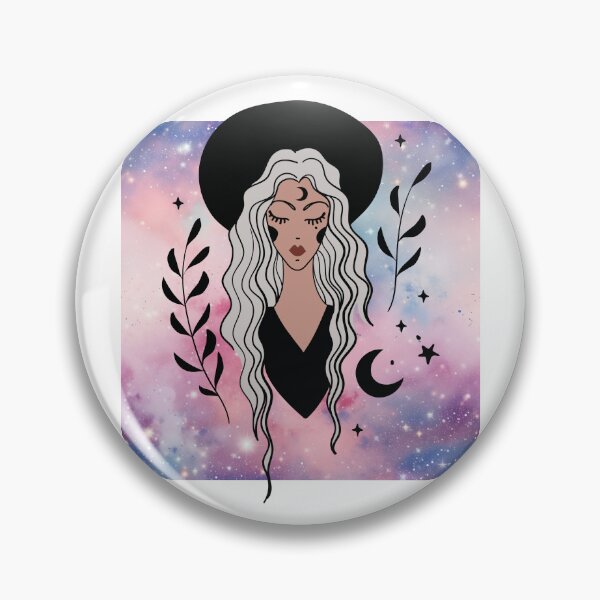 Item preview, Galactic Mystical Witch Crescent Moon designed and sold by WildWoodlandWitch.