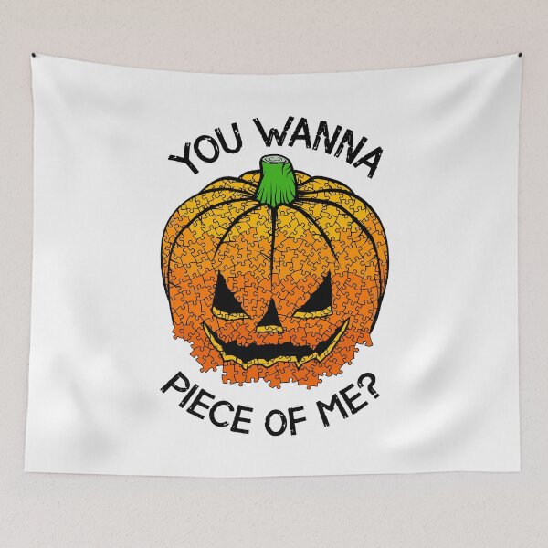 Item preview, Jigsaw Puzzle Lover Halloween Pumpkin You Wanna Piece Of Pie designed and sold by GrandeDuc.