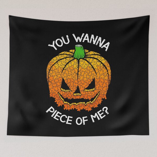Item preview, Jigsaw Puzzle Lover Halloween Pumpkin You Wanna Piece Of Pie designed and sold by GrandeDuc.