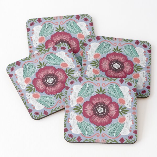 Item preview, Victorian Inspired Floral and Winged Mice Pattern illustrated by jemma jamie skidmore  designed and sold by Jemma Jamie Skidmore.