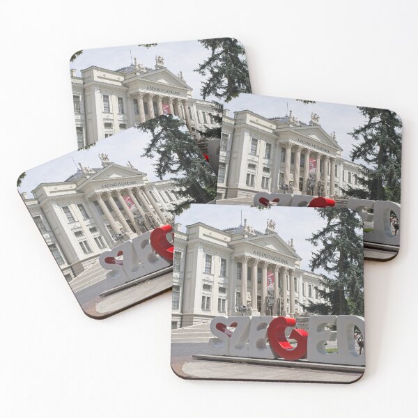 Item preview, A walking in the center of Szeged city in southwestern Hungary in a sunny spring day. Ferenc Mora Museum.  designed and sold by Maurizio Fabbroni.