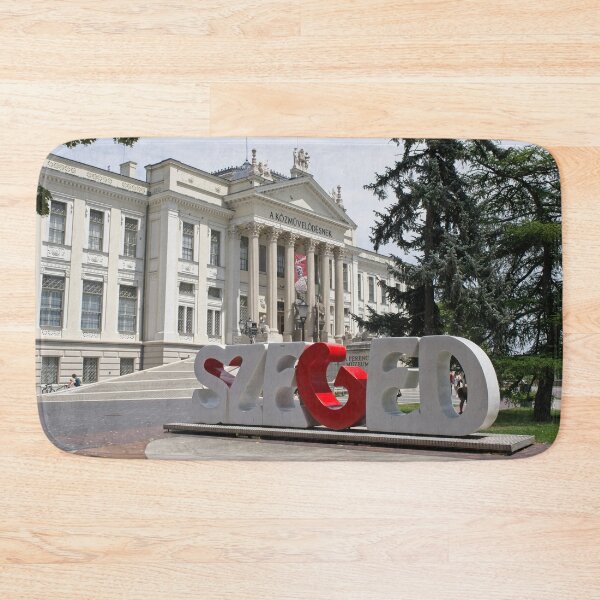 Item preview, A walking in the center of Szeged city in southwestern Hungary in a sunny spring day. Ferenc Mora Museum.  designed and sold by Maurizio Fabbroni.