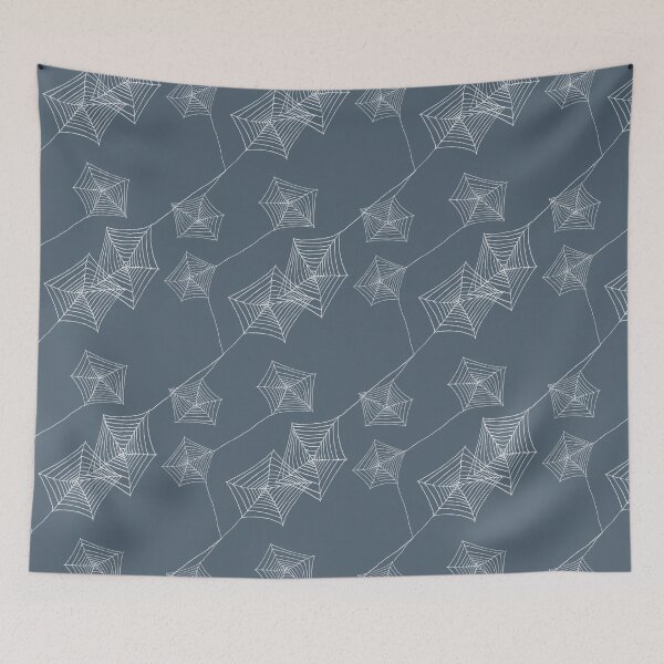 Item preview,   Spider web seamless pattern on grey designed and sold by by Mònica Roca.