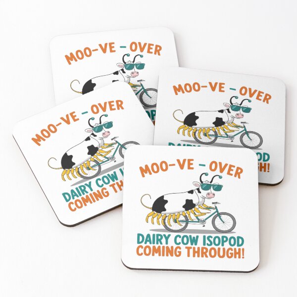 Item preview, Moo-ve over dairy cow Isopod Moo Magic Moments coming through cool colorful designed and sold by RabiaDesigns.