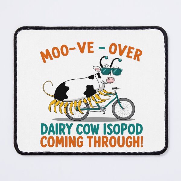 Item preview, Moo-ve over dairy cow Isopod Moo Magic Moments coming through cool colorful designed and sold by RabiaDesigns.