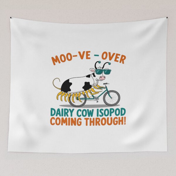 Item preview, Moo-ve over dairy cow Isopod Moo Magic Moments coming through cool colorful designed and sold by RabiaDesigns.