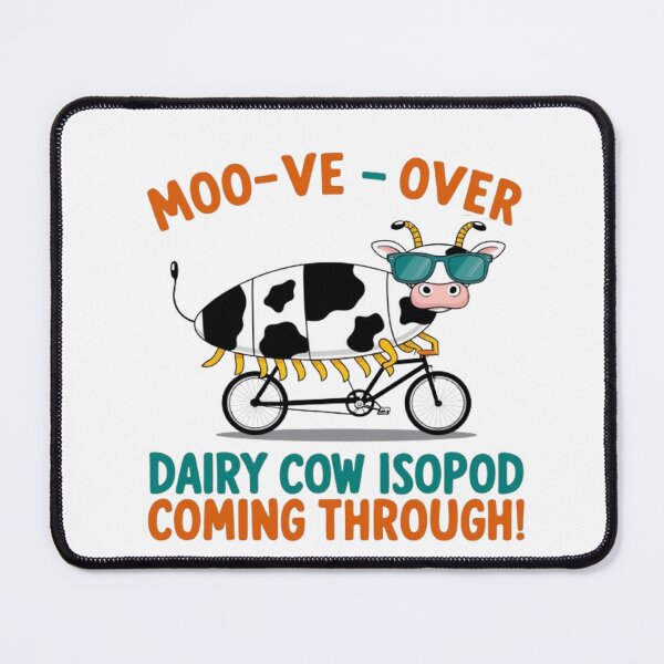 Item preview, Moo-ve over dairy cow Isopod Moo Barnyard Elegance: coming through cool colorful designed and sold by RabiaDesigns.