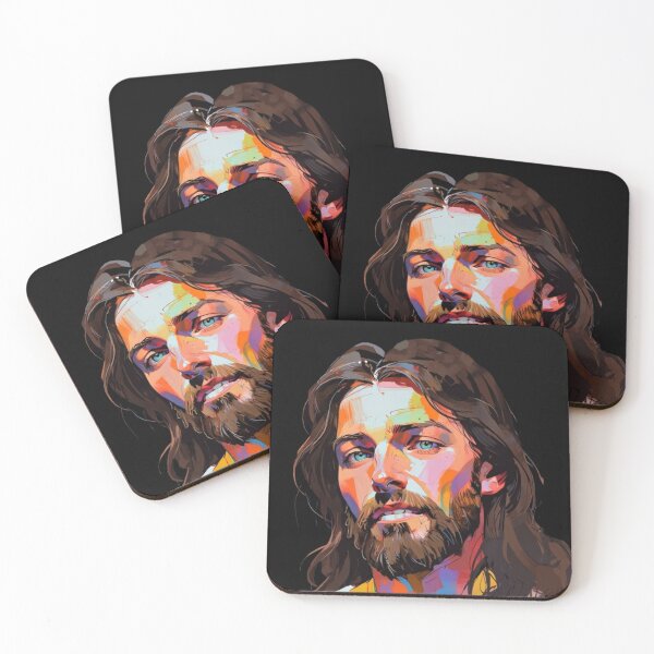 Item preview, Jesus in vibrant contrasting expressionism style 1 designed and sold by Warih.