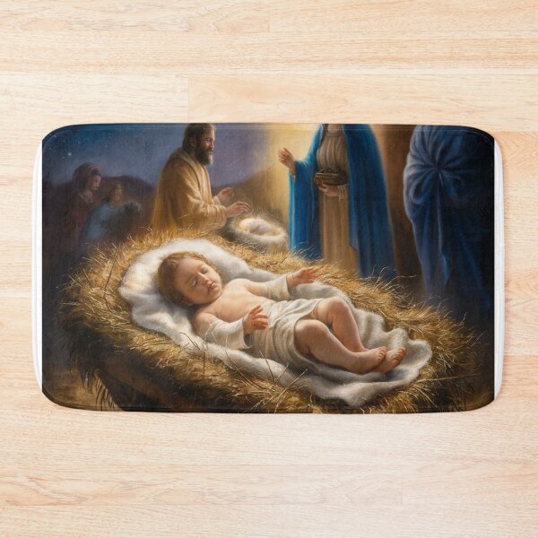 Aperçu de l'œuvre JÉSUS DANS UNE CRÈCHE créée et vendue par Obinne.