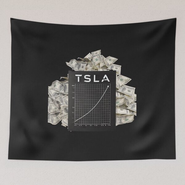 Item preview, Tesla stock price designed and sold by TEEJAMBOREE.