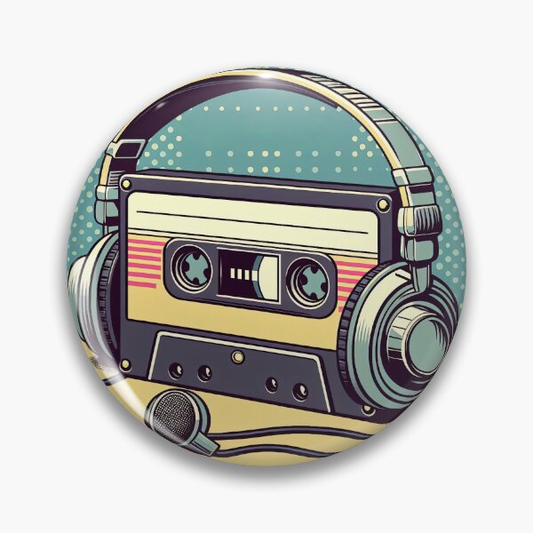 Item preview, Retro Cassette Player Pop Art Style designed and sold by artofuniverse.