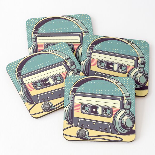 Item preview, Retro Cassette Player Pop Art Style designed and sold by artofuniverse.