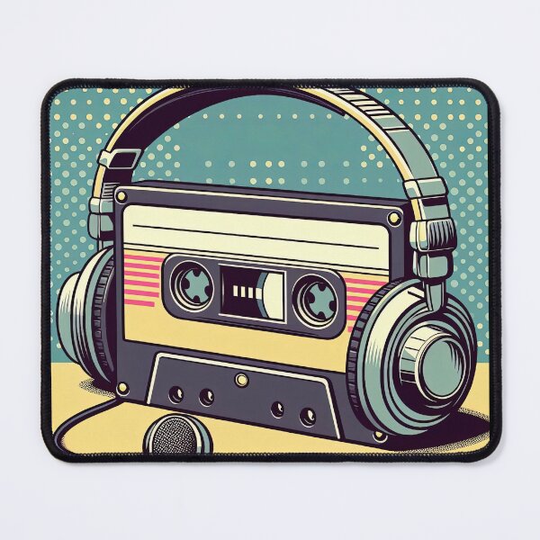Item preview, Retro Cassette Player Pop Art Style designed and sold by artofuniverse.