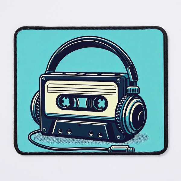 Item preview, Retro Cassette Player Pop Art Style designed and sold by artofuniverse.