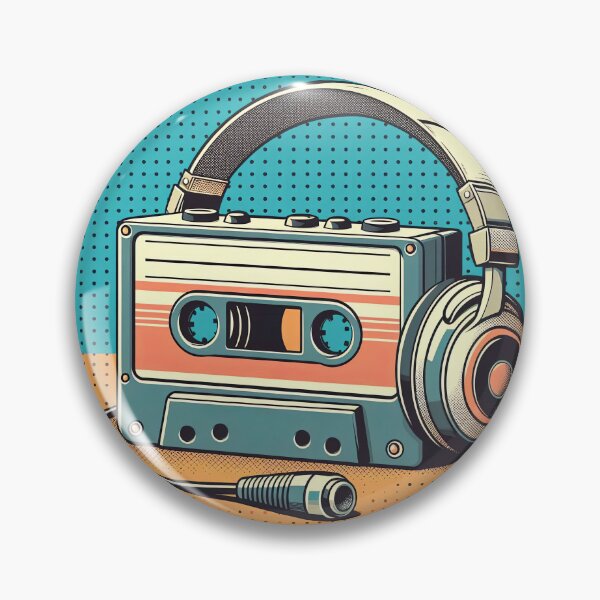 Item preview, Retro Cassette Player Pop Art Style designed and sold by artofuniverse.