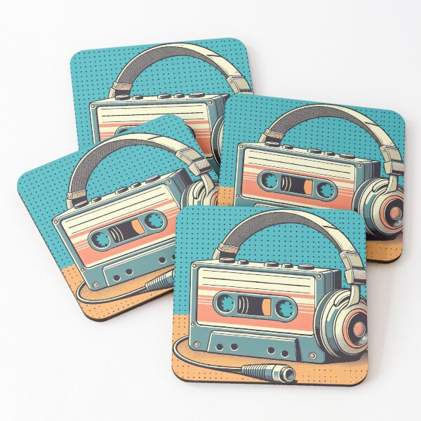 Item preview, Retro Cassette Player Pop Art Style designed and sold by artofuniverse.