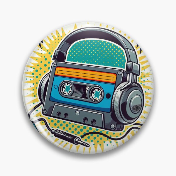 Item preview, Retro Cassette Player Pop Art Style designed and sold by artofuniverse.