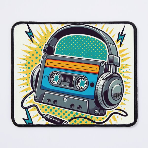 Item preview, Retro Cassette Player Pop Art Style designed and sold by artofuniverse.