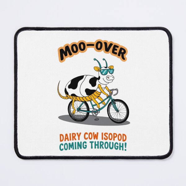 Item preview, Moo-ve over dairy cow Isopod "Moo-tiful Moments: coming through cool colorful designed and sold by RabiaDesigns.