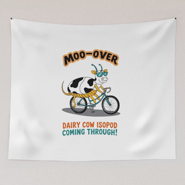 Item preview, Moo-ve over dairy cow Isopod "Moo-tiful Moments: coming through cool colorful designed and sold by RabiaDesigns.