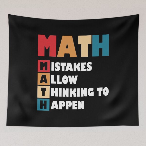 Item preview, Mistakes Allow Thinking To Happen Math Teachers Students designed and sold by Stick-Artistry.