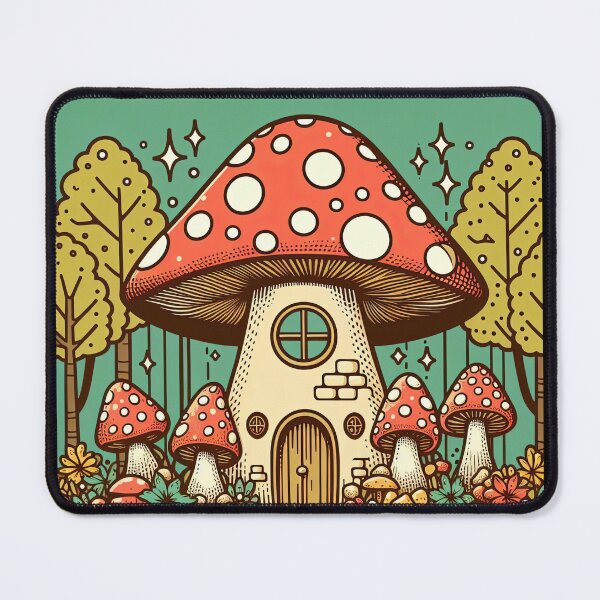 Item preview, Mushroom House Pop Art Style designed and sold by artofuniverse.